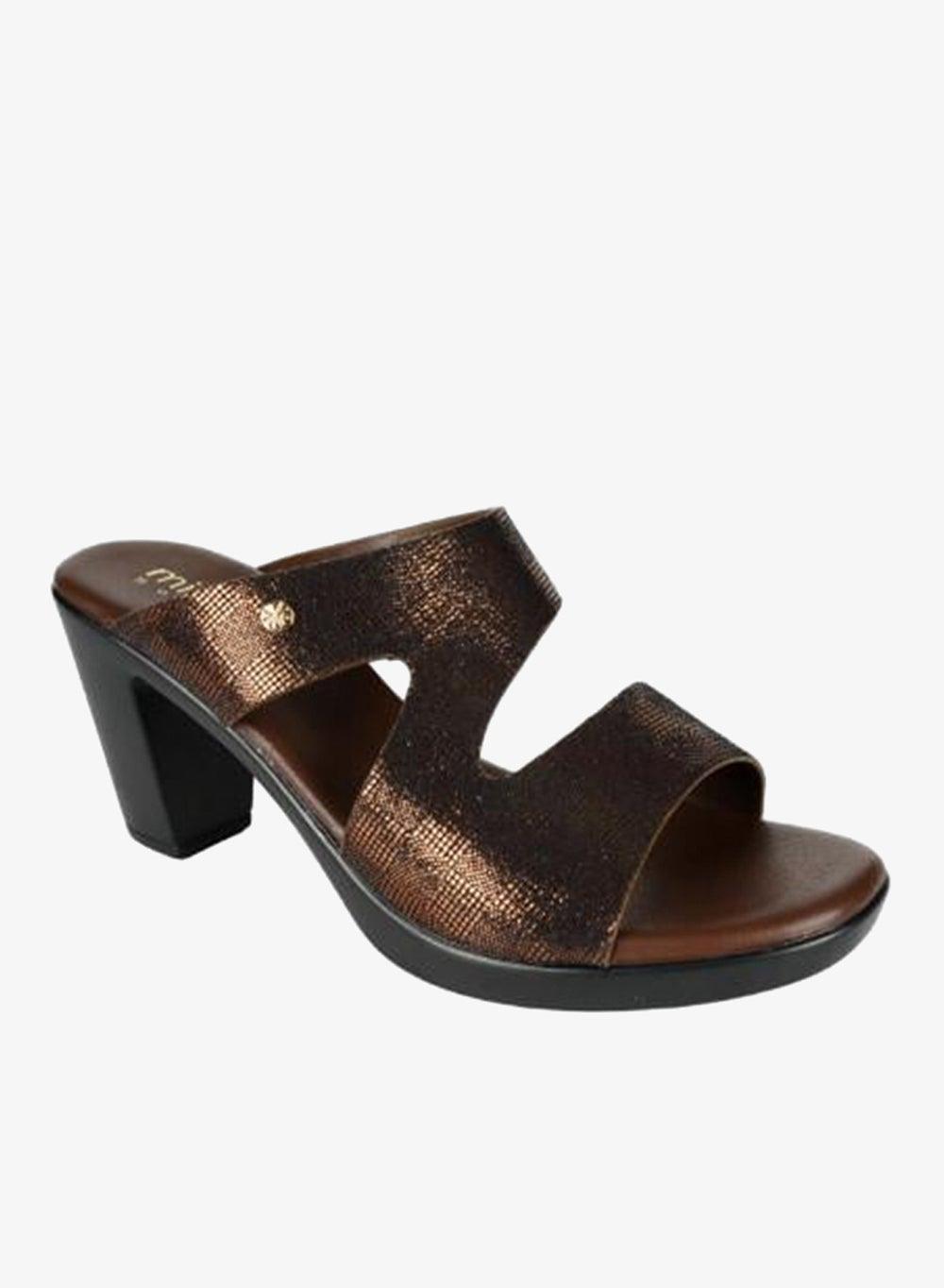 092-2760 Michelle Morgan Brown Heeled Sandals 214RJ993 - Image 1