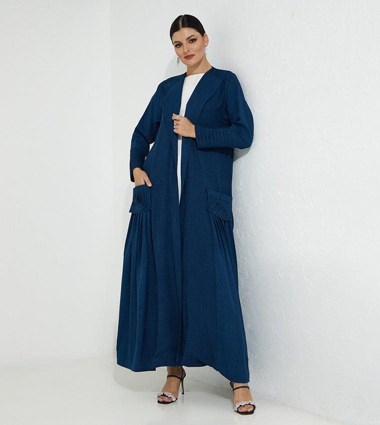 Crepe Pocket Abaya for Everyday Modest Wear - Image 1