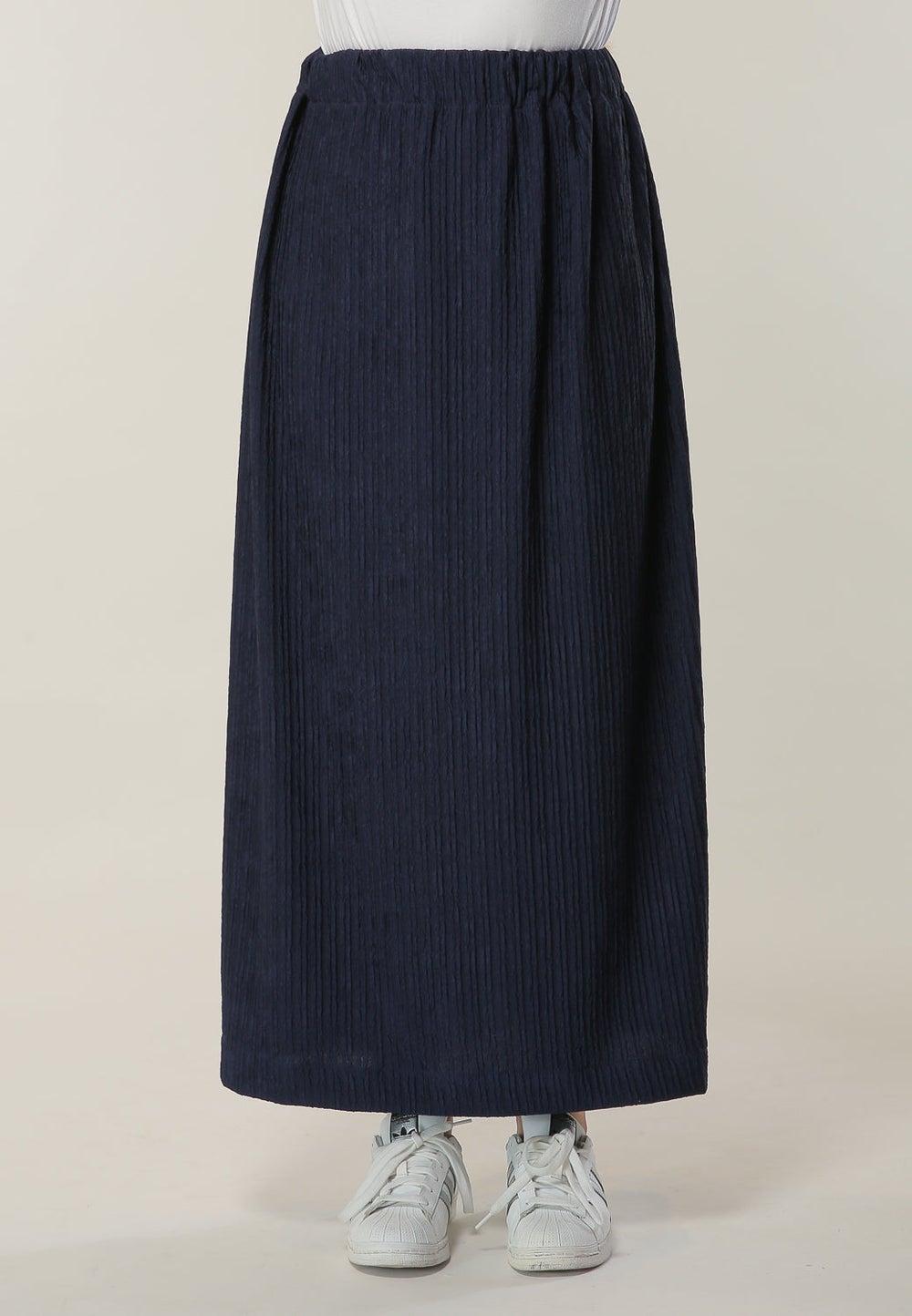 Pleated High-Waist Maxi Skirt - Image 1