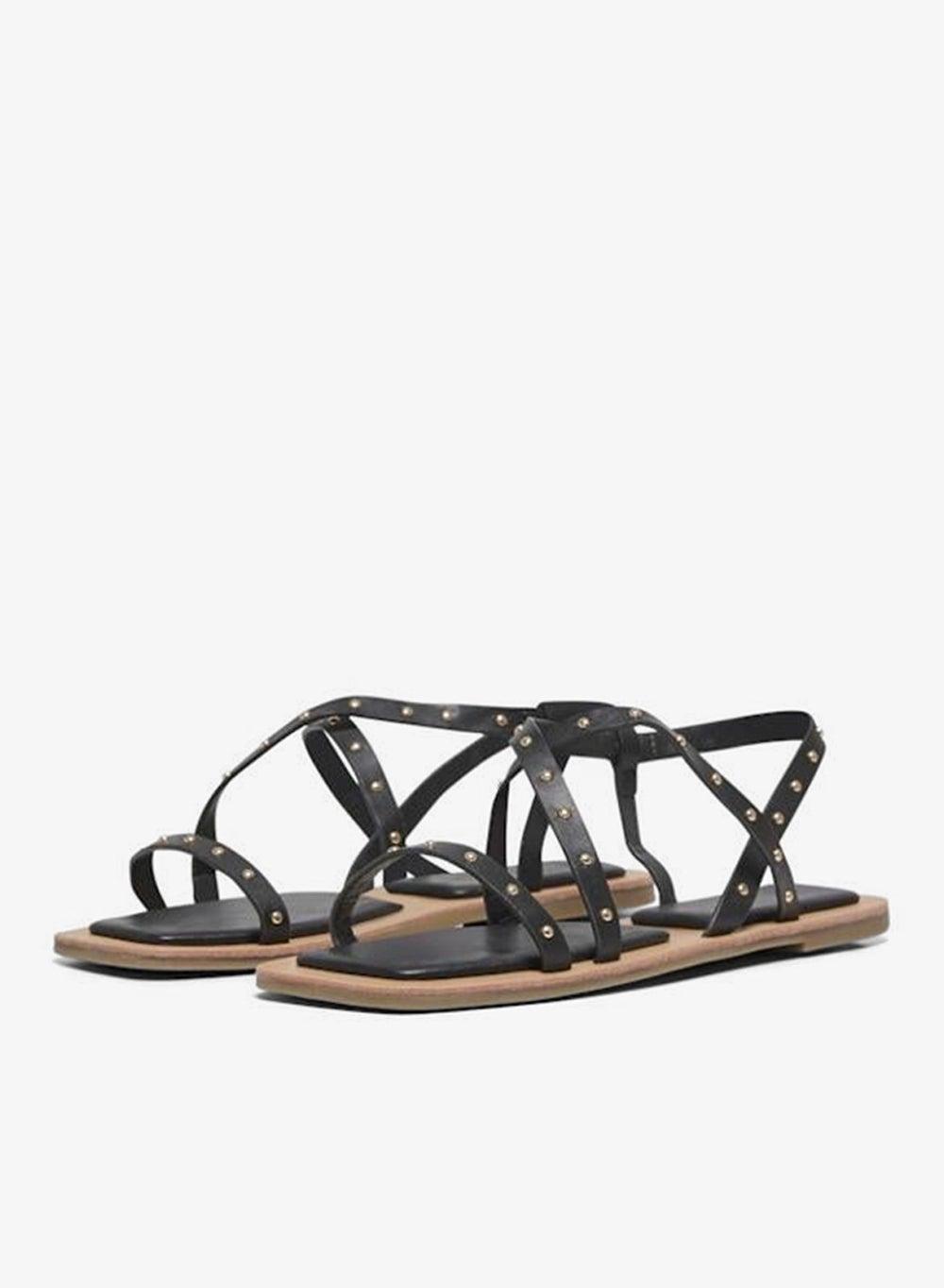 ONLMIKKO-1 PU Studded Flat Sandals - Image 1