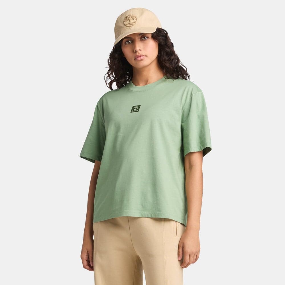 Women's Stack Logo Organic Cotton T-Shirt - Image 1
