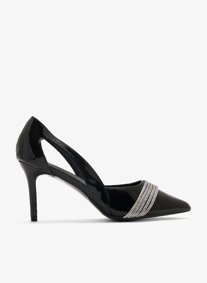 Diamante Heeled Pump - Image 1
