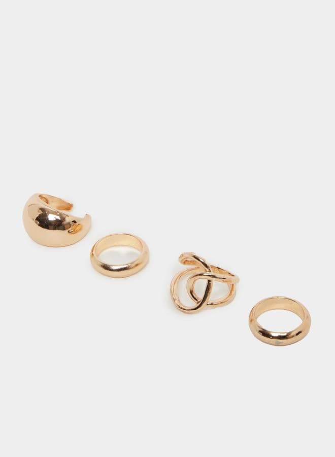 Styli Set of 4 Multi Design Rings - Image 1