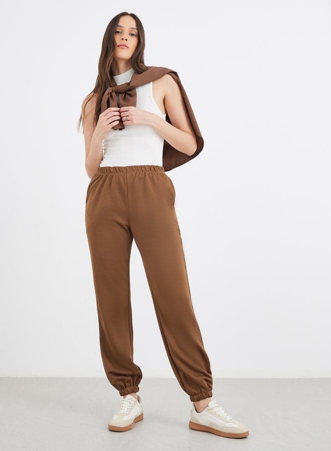 Elasticated Waistband Straight Fit Women’s Joggers - Image 1