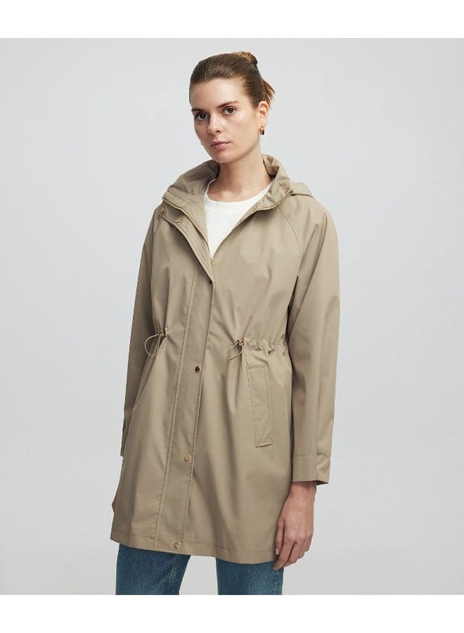 Regular Fit Concealed Hood Coat - Image 1