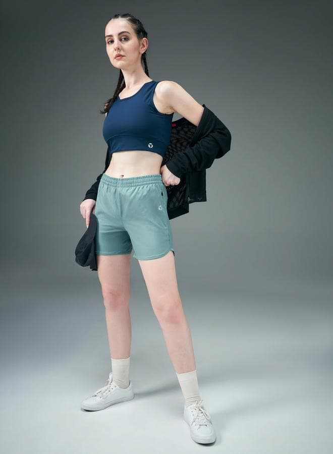 Technosport Mid Rise Stretch Shorts for Women - Image 1