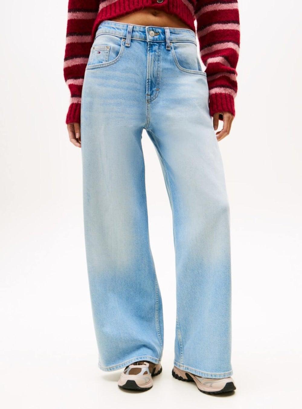 Loose Fit Low Rise Jeans with Faded Detail - Image 1