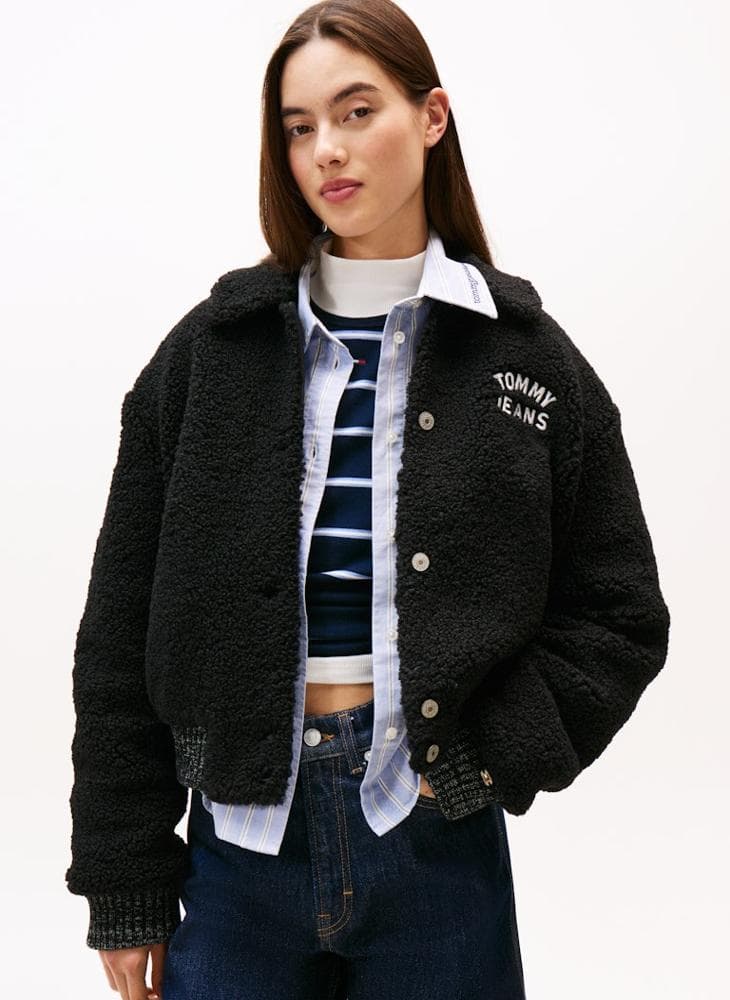 Logo Teddy Bomber Jacket - Image 1