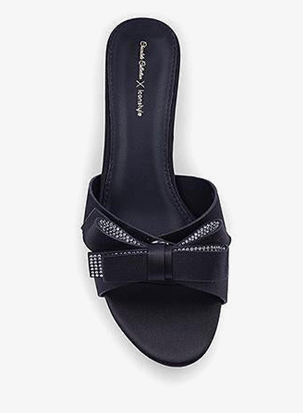 Women's Mesh Pattern Heeled Sandals - Image 1