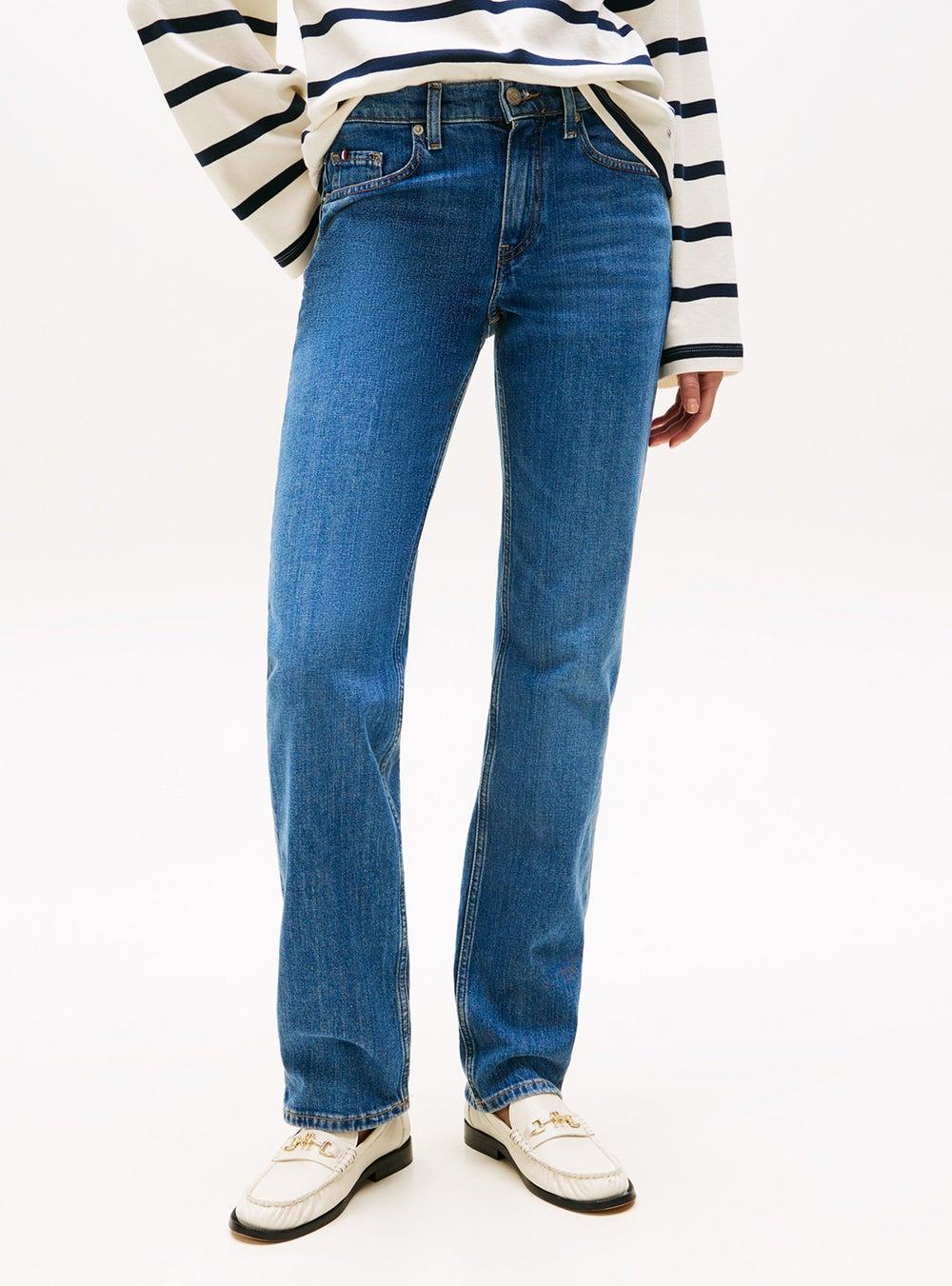 Mid Rise Classic Straight Jeans - Image 1
