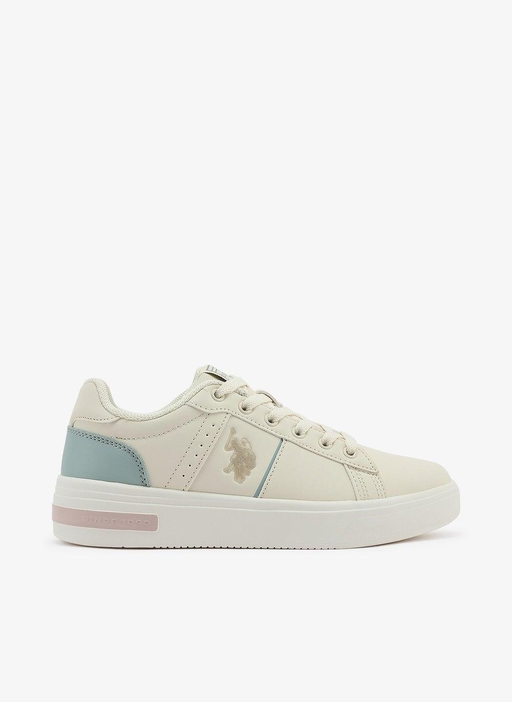 Women's Beige Low-Top Sneakers for All-Day Comfort - Image 1