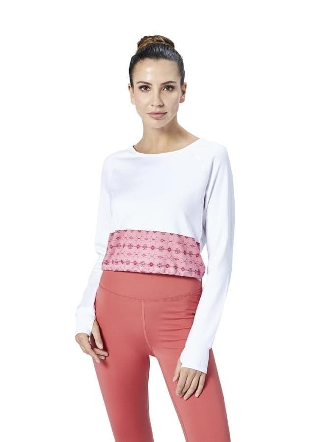 Women's Full Sleeve Crop Top with Thumb Holes - Image 1