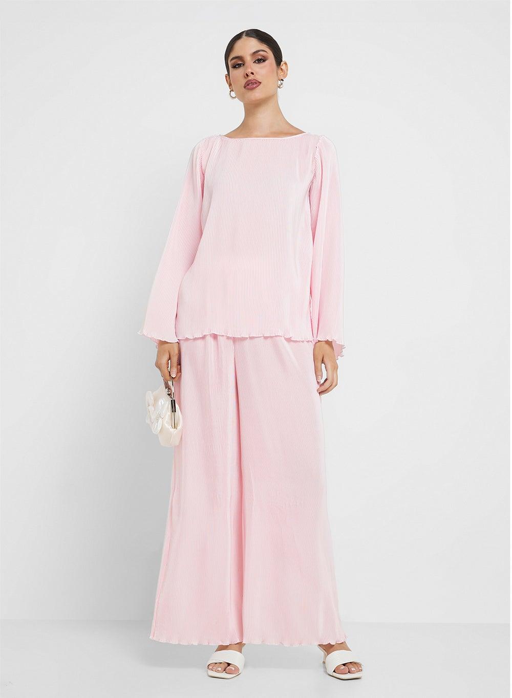 Soft Pleated Modest Pants for Women - Image 1