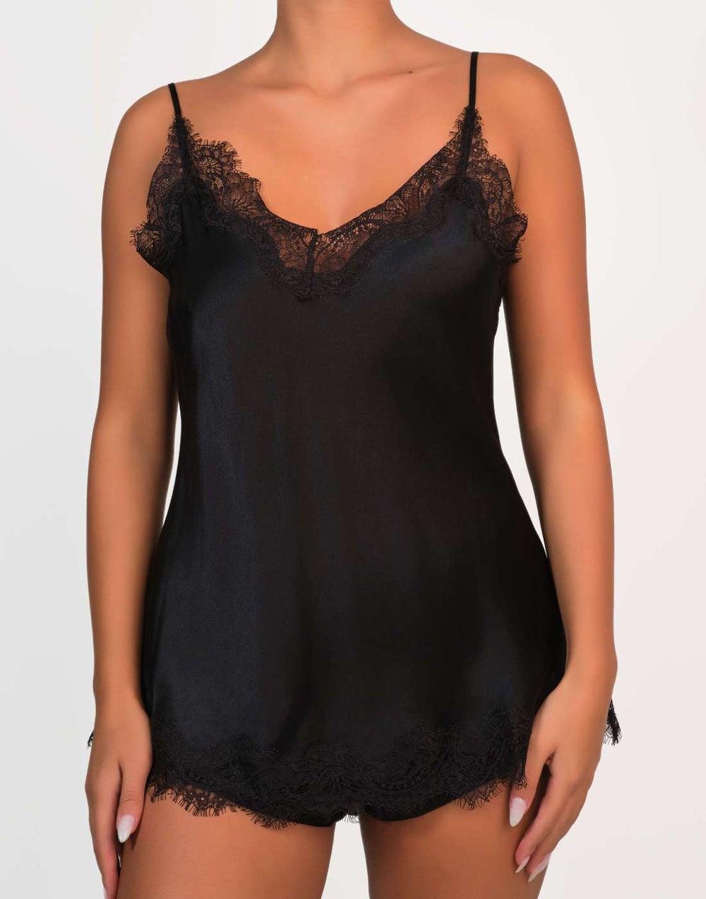 Sainted Sisters Silk Lace Trim Cami - Image 1