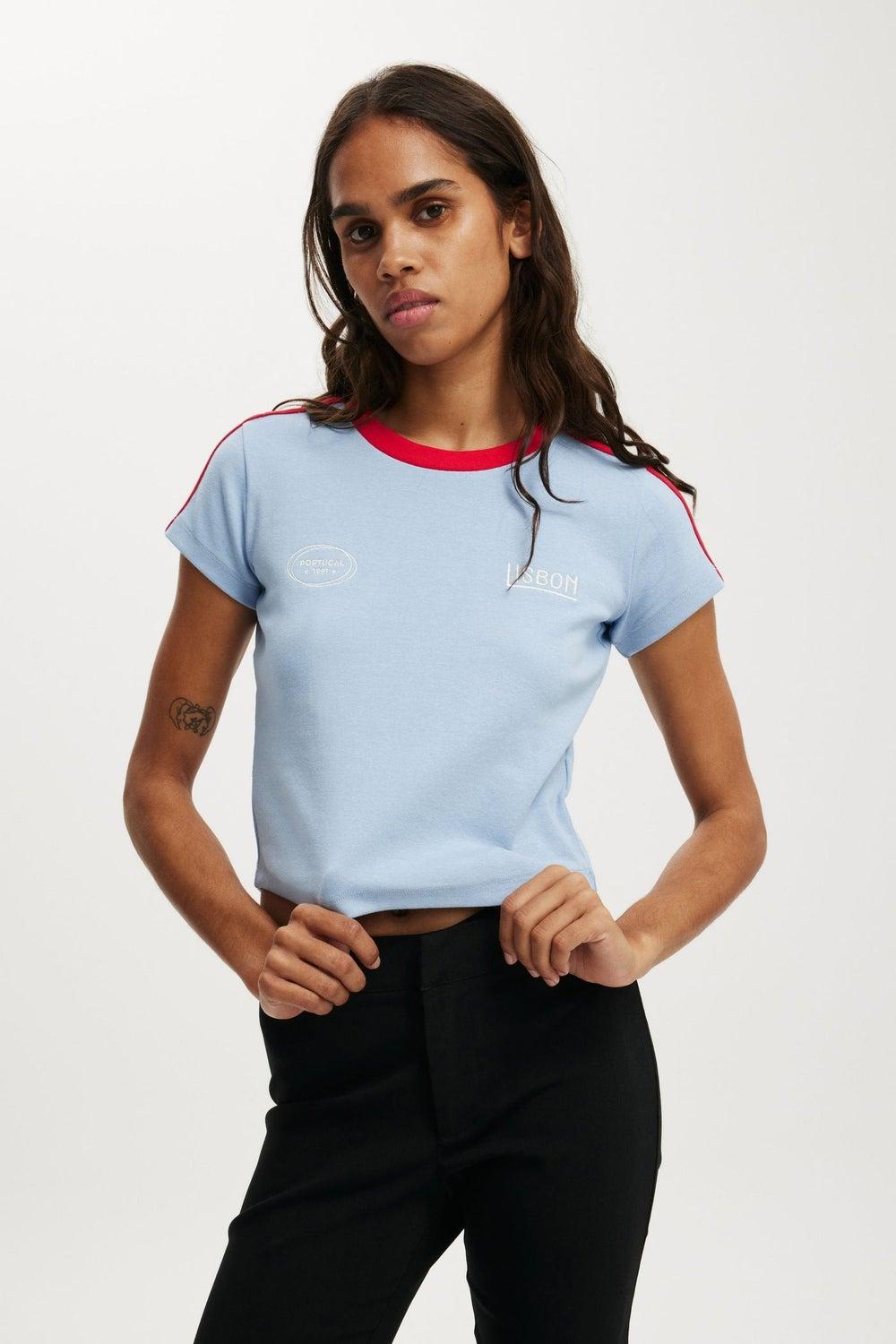 Retro Baby Graphic Tee for Women - Image 1