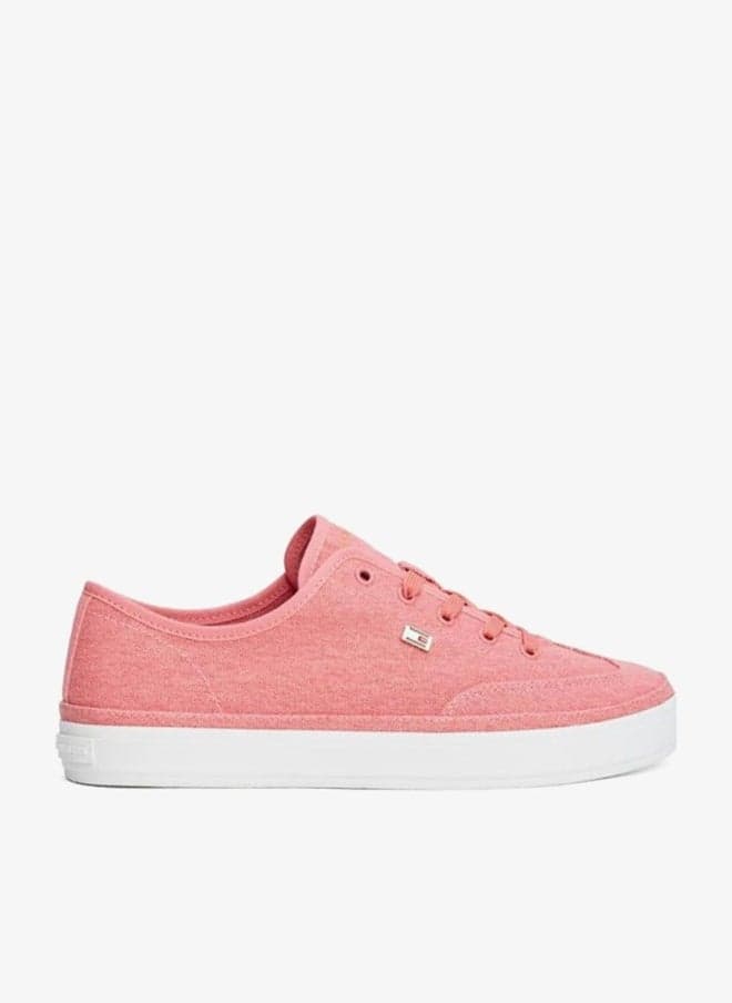 Washed Canvas Low Top Sneakers - Image 1