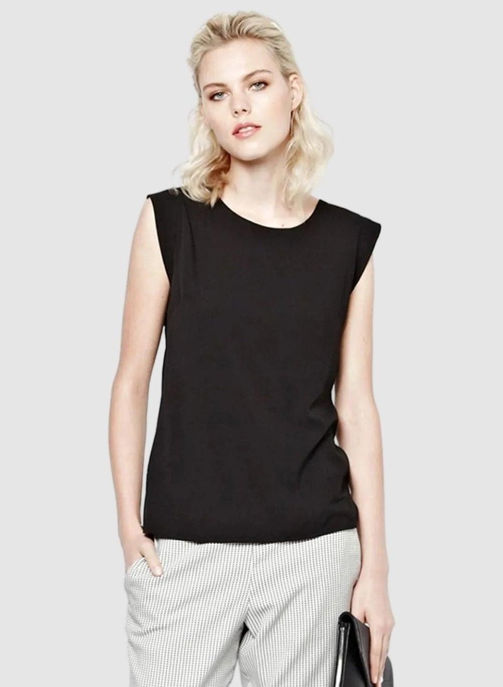 Polly Plains Capped Sleeve Blouse - Image 1