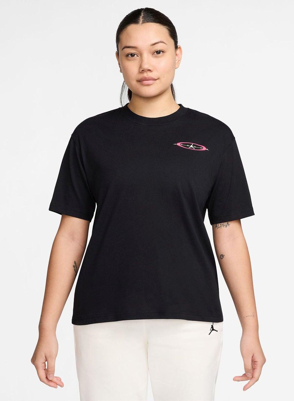 Jordan Brooklyn Women's Printed T-Shirt W J Brk Ss Gf Gfx Tee Dopa - Image 1