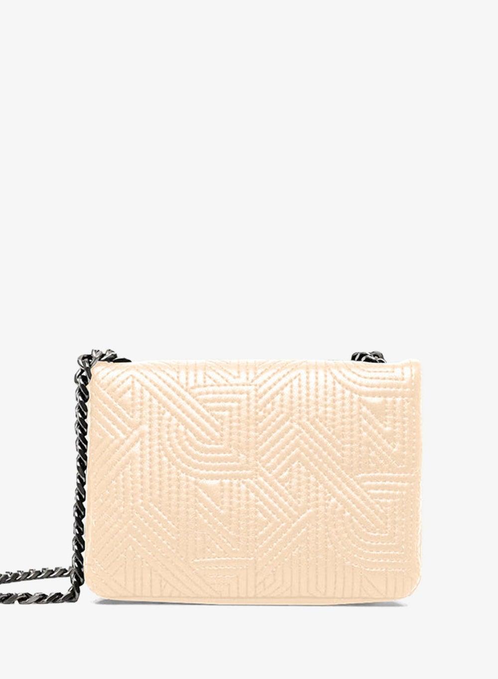 DKNY Desiree Medium Flap Crossbody in Peach - Image 1