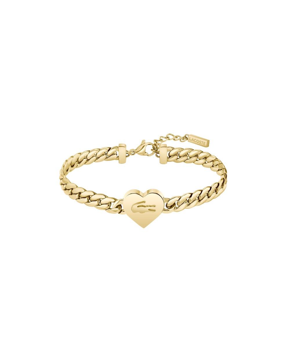 Love My Croc Yellow Gold Chain Bracelet with Heart Charm 2040464 - Image 1