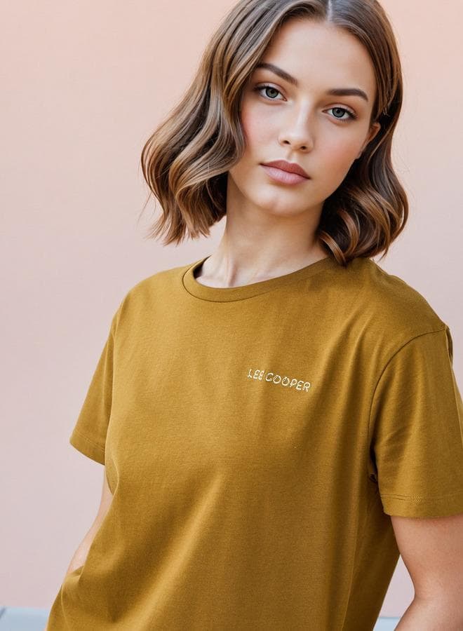 Lee Cooper Embroidered T-Shirt for Women - Image 1