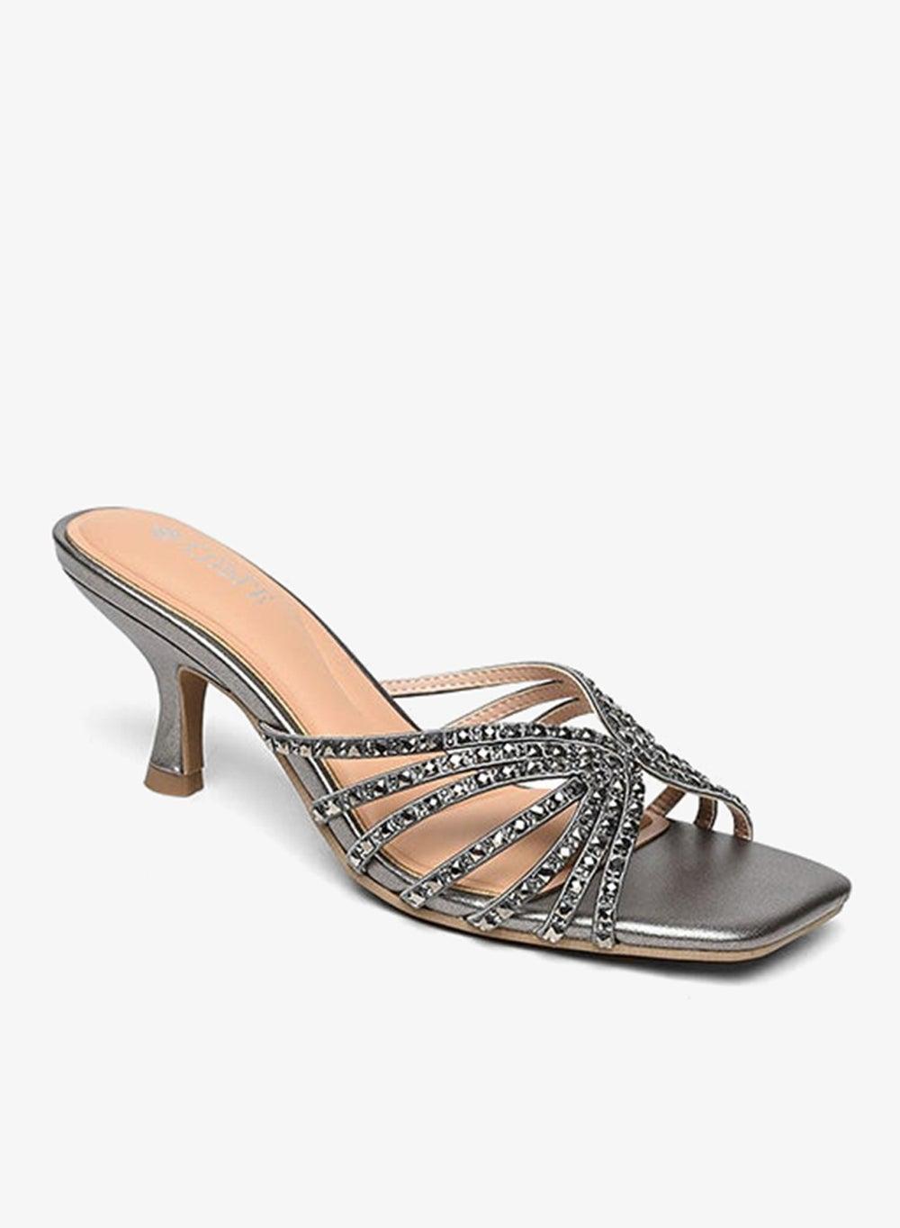 Ladies Festive Heeled Sandals for Evening Occasions - Image 1