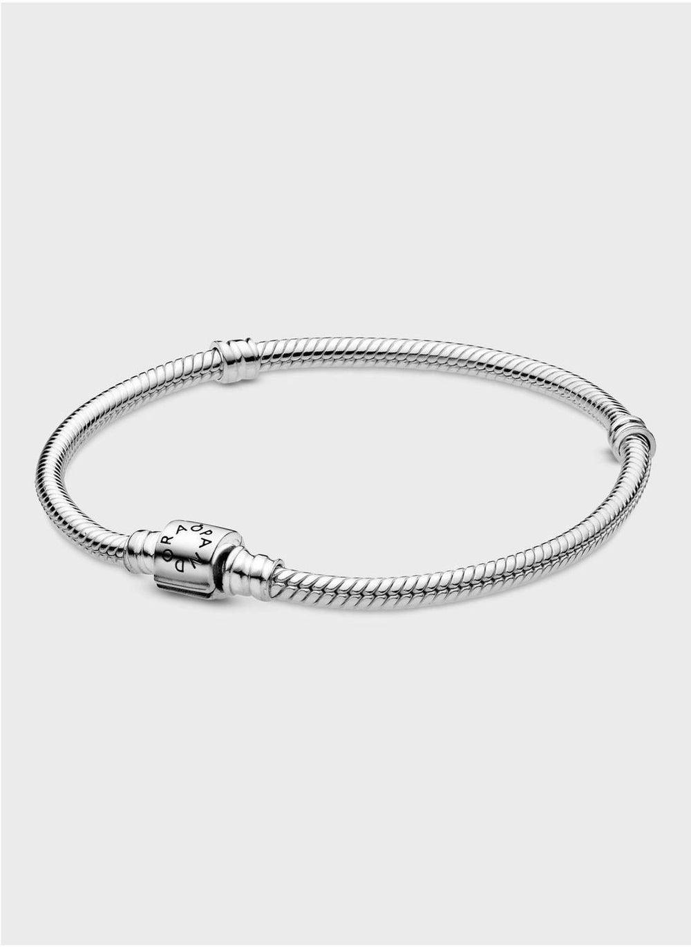 Pandora Moments Barrel Clasp Snake Chain Bracelet - Image 1