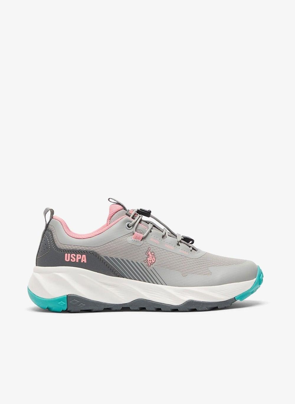 Women's Grey Low-Top Lace-Up Sneakers for Everyday Wear - Image 1