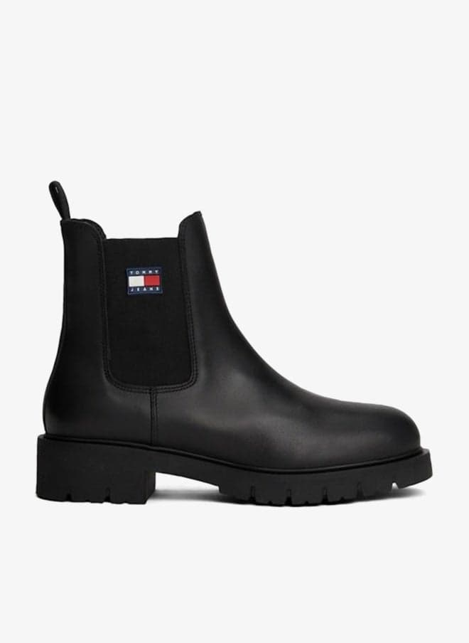 Chelsea Leather Boot with Cleated Sole - Image 1