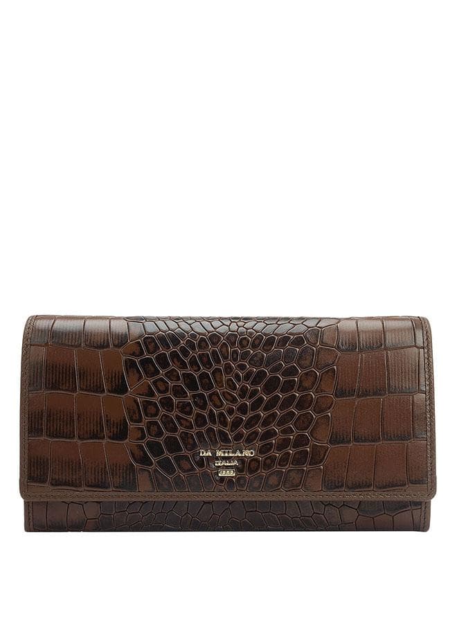 Genuine Leather Brown Wallet for Women - Image 1