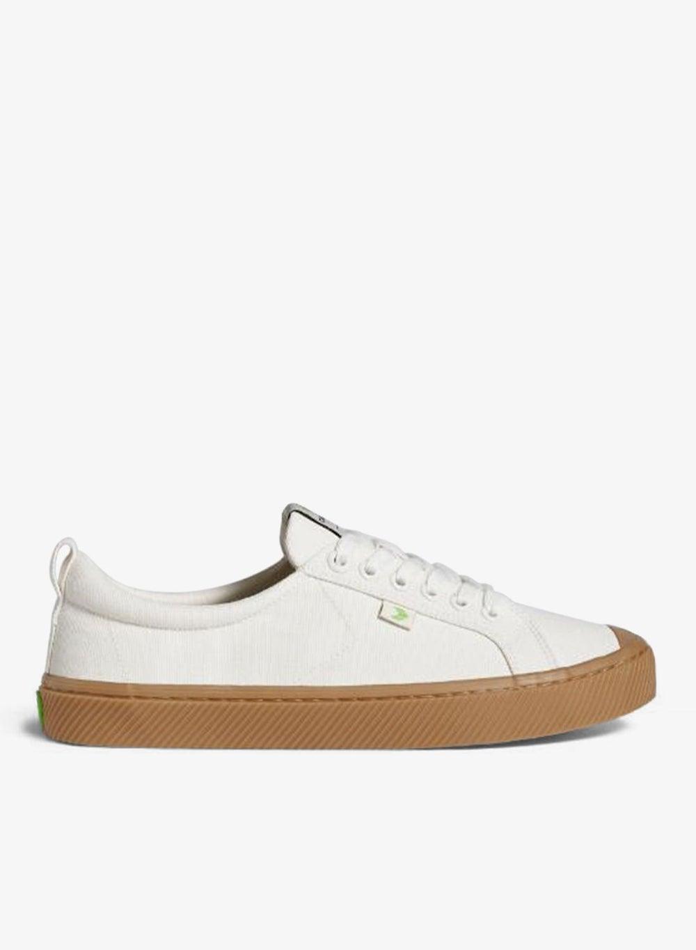 OCA Low Gum Off-White Canvas Low-Top Sneaker - Image 1