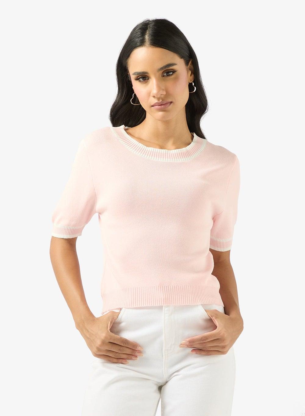 Ribbed Slim Fit T-Shirt for Women - Image 1