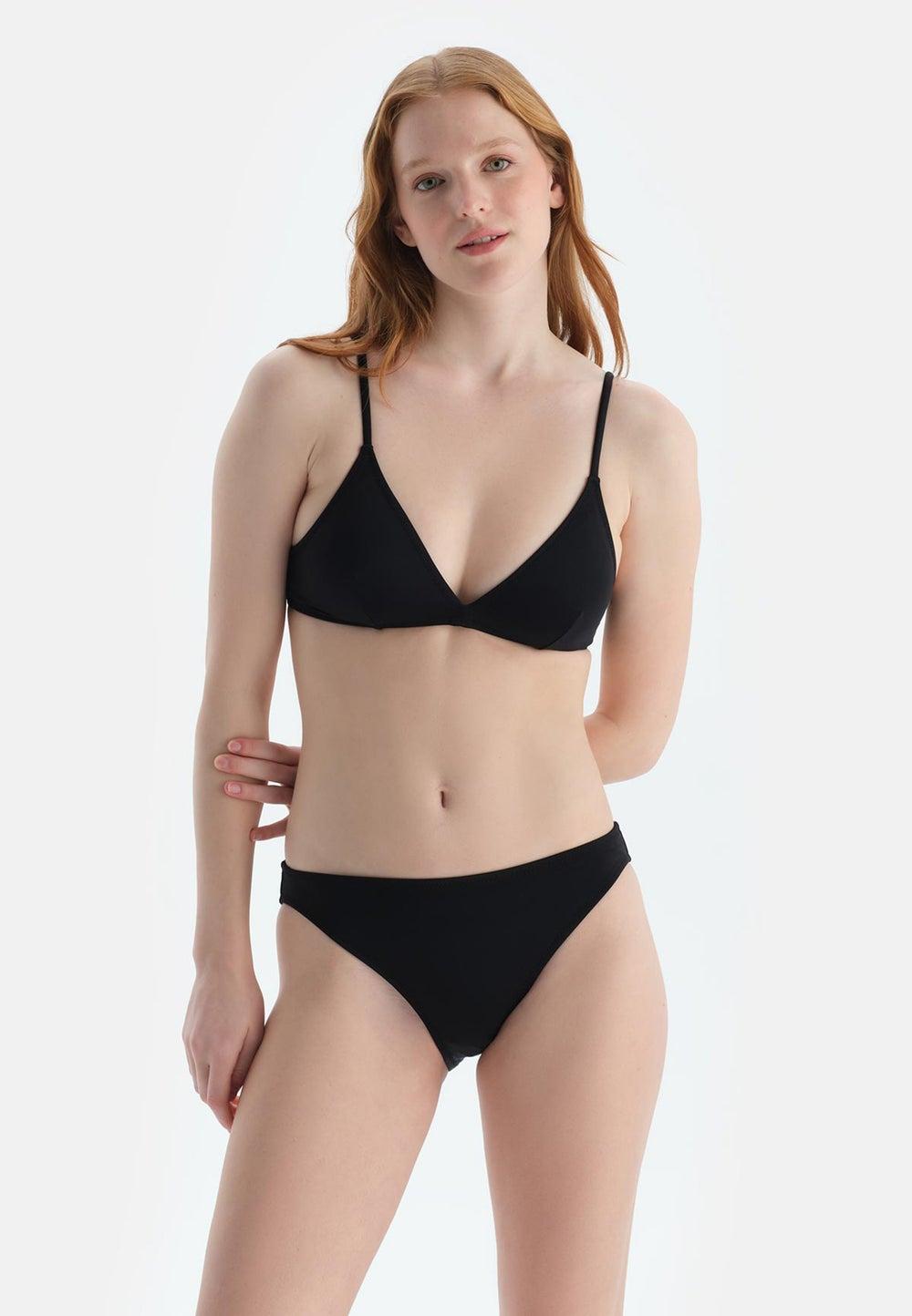 Low Rise Black Bikini Bottom - Image 1