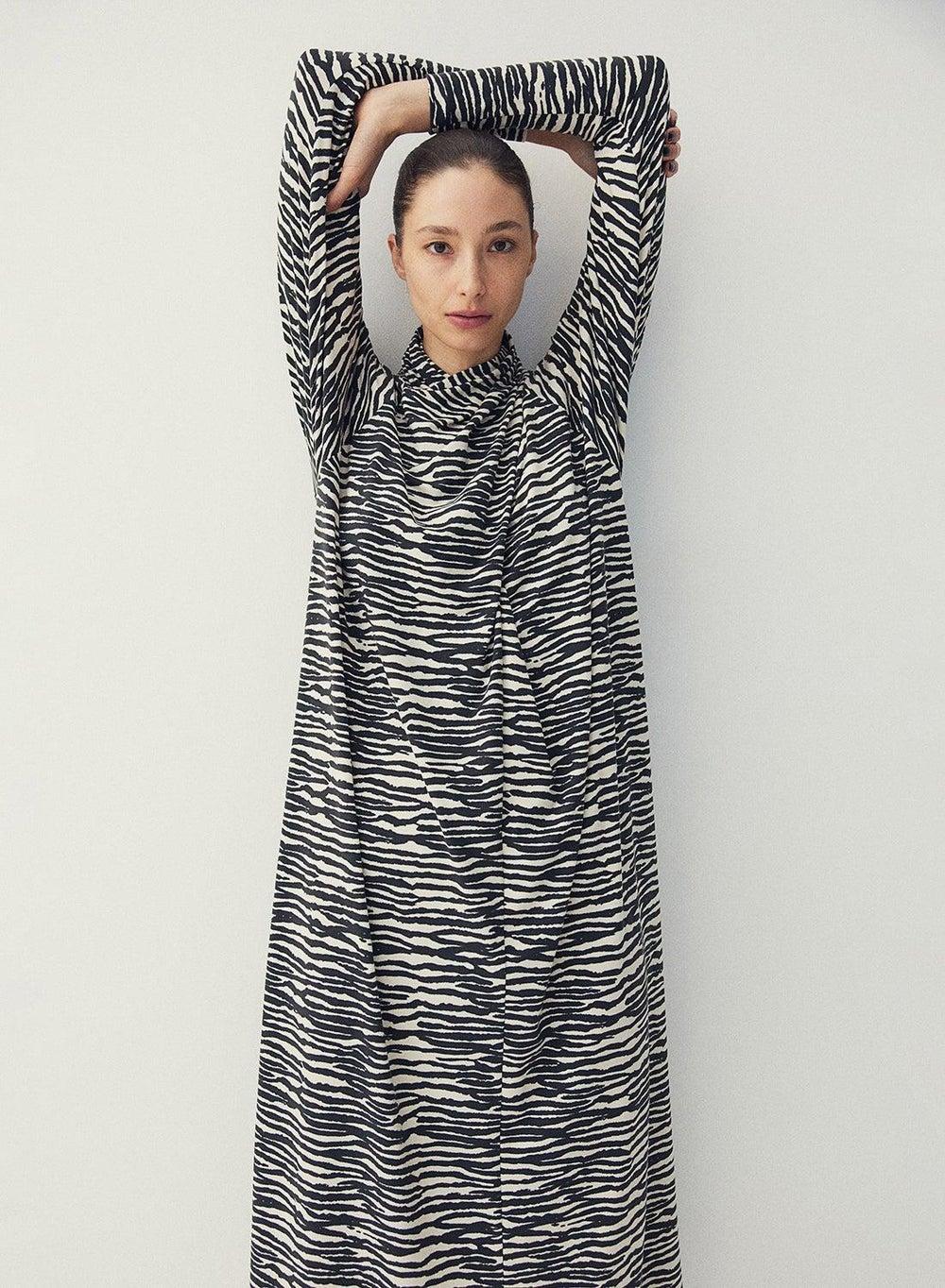 A-Line Maxi Dress with Wrapover Front - Image 1