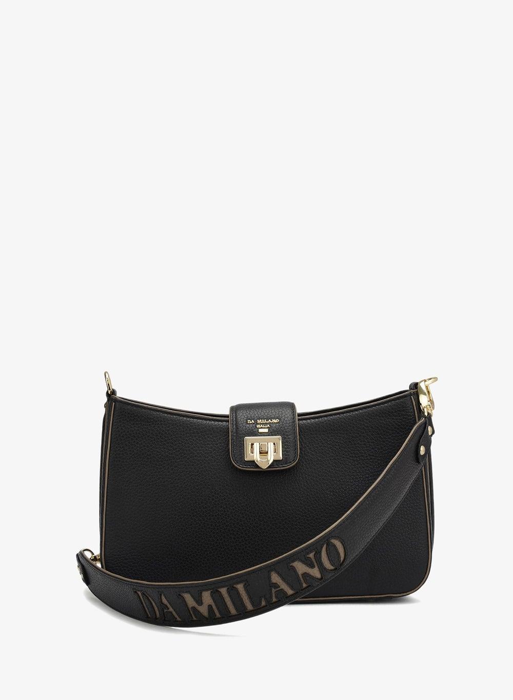 Genuine Leather Black Sling Bag for Everyday Wear - Image 1