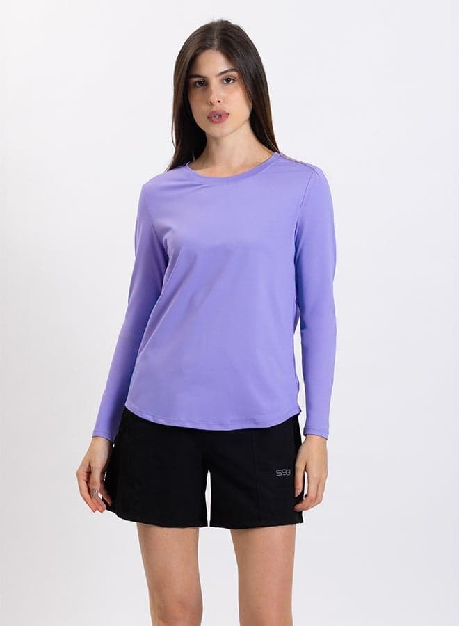 Soft Ventilated Long Sleeve Workout Top - Image 1