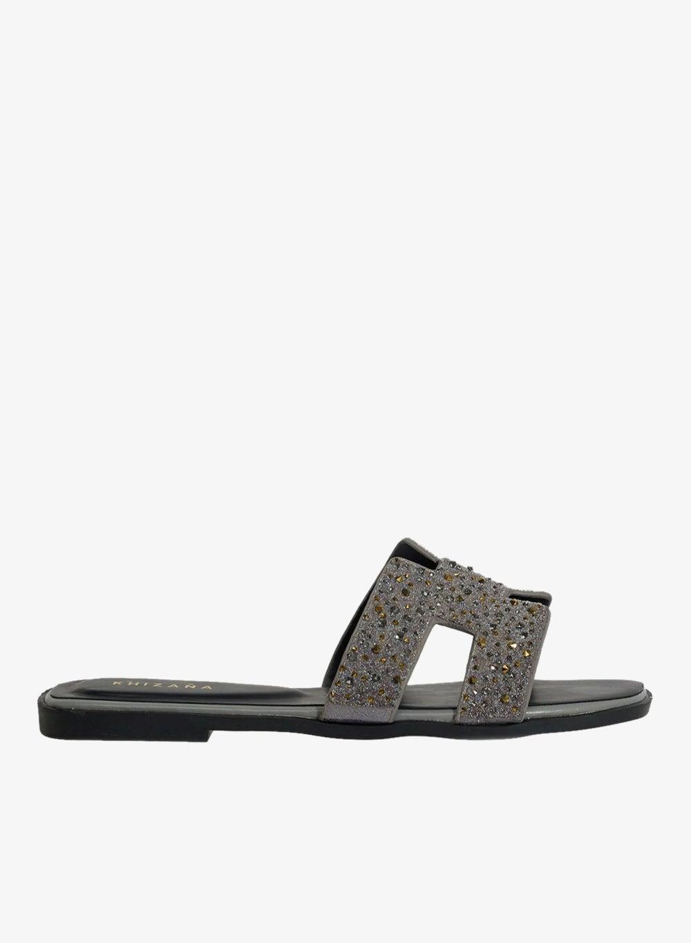 Glitter Flat Sandals for Women - Image 1