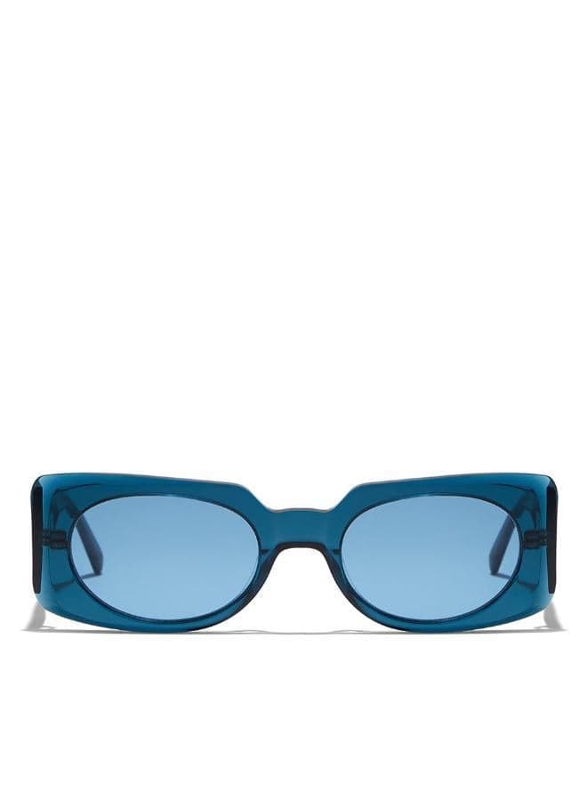 30Sundays PIPER Blue Rectangle Women’s UV400 Sunglasses - Image 1