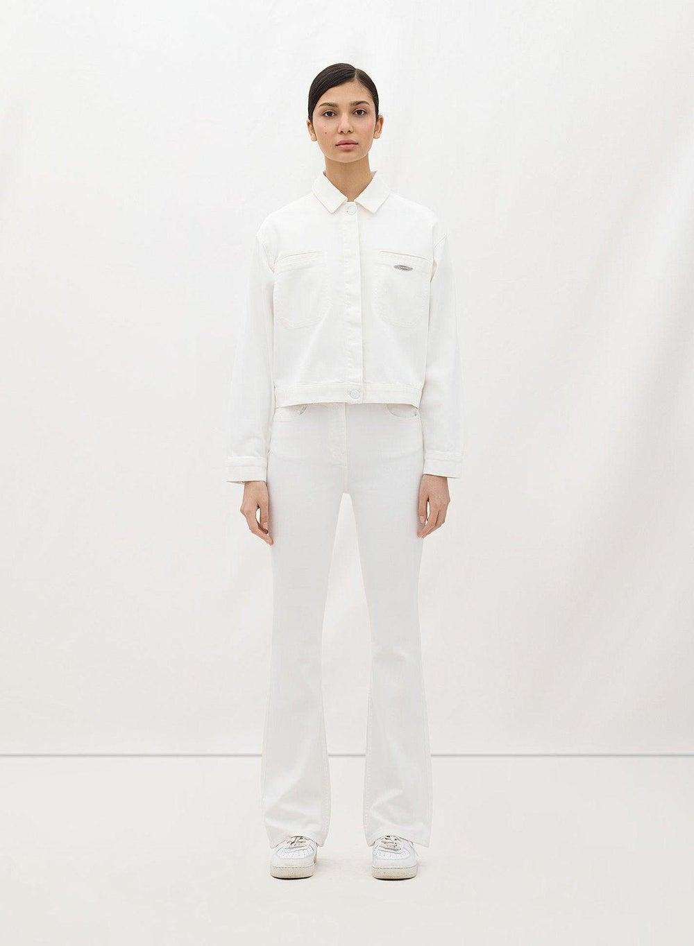 JACKET 004 White Denim Jacket - Image 1