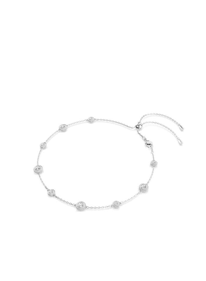 Rhodium Plated Crystal Una Angelic Necklace - Image 1