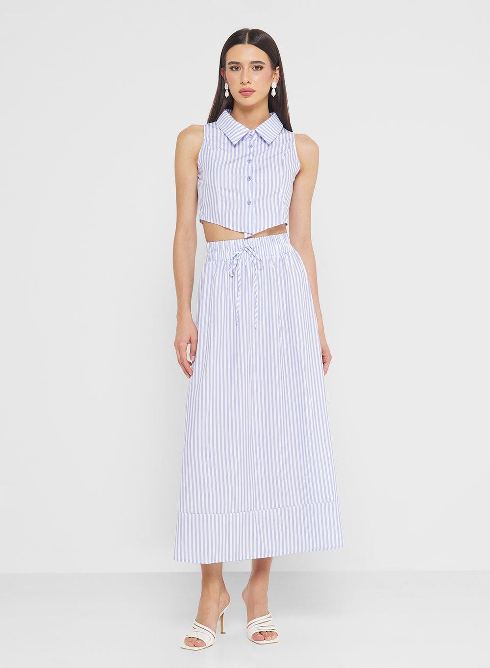 Stripe Top & Skirt Set - Image 1