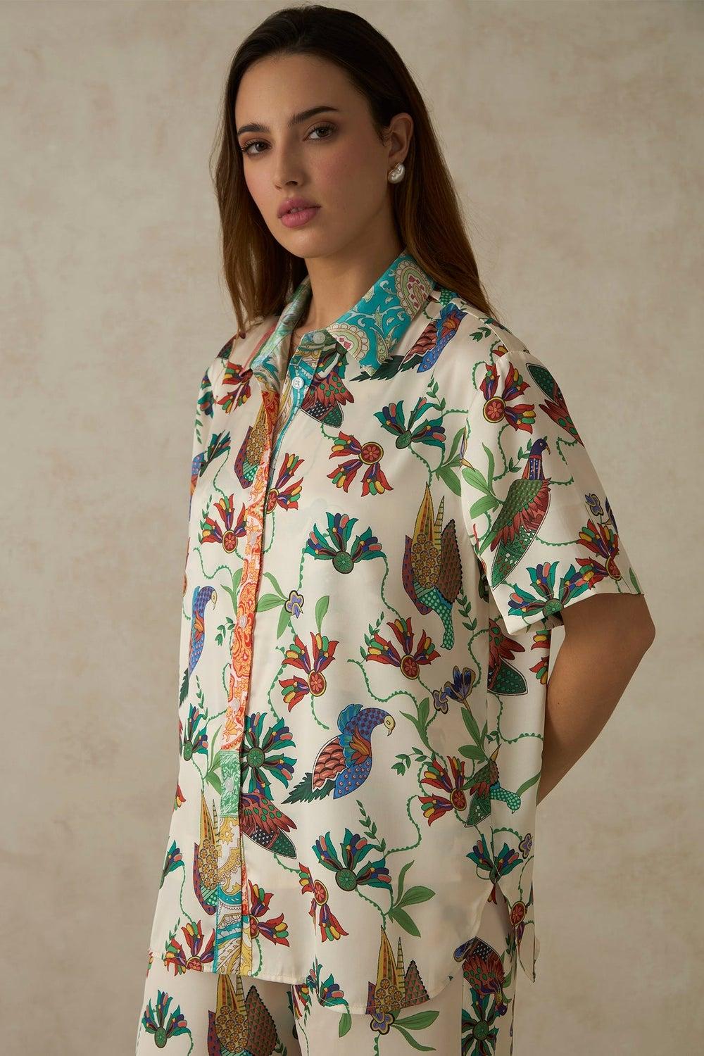 Virgio Women Louisa Floral Printed Shirt - Image 1