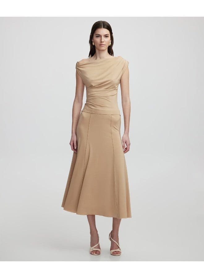 Regular Fit Raw Edge Skirt - Image 1