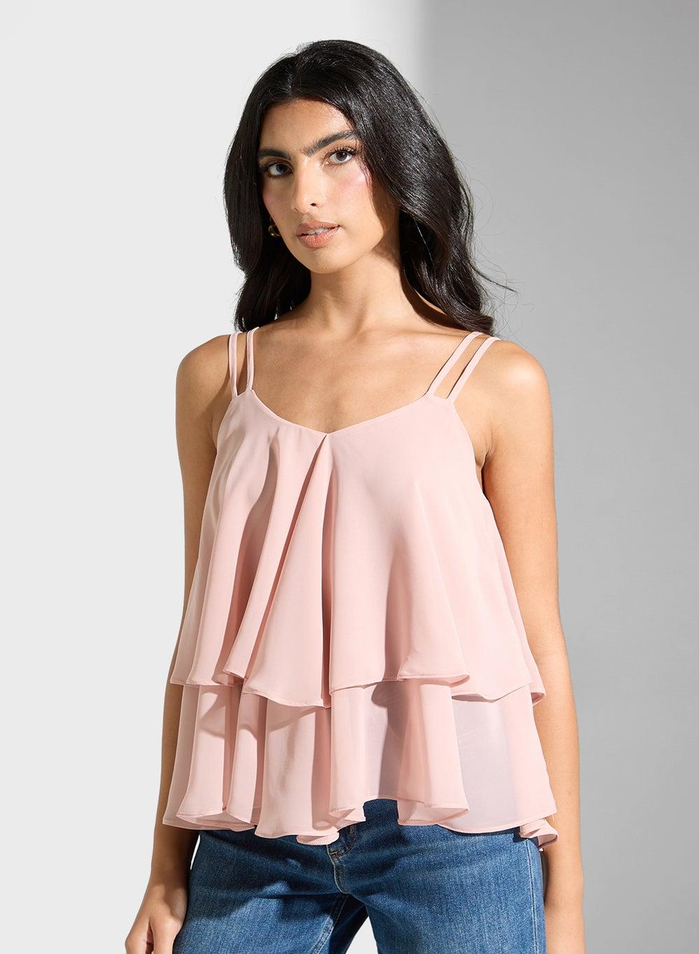 Sleeveless Polyester Blouse for Modest Wear - Image 1