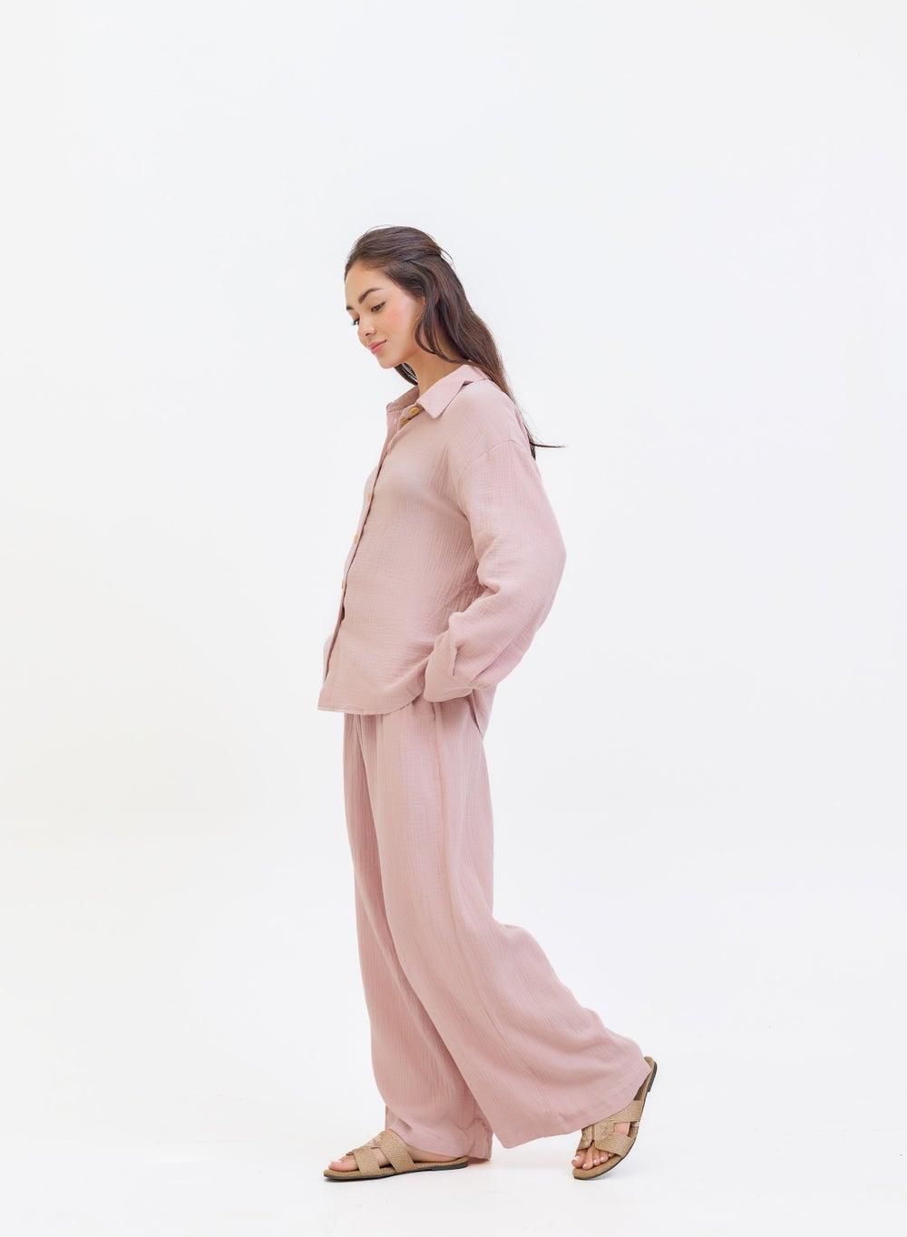 Button Down Top and Bottom Set - Image 1