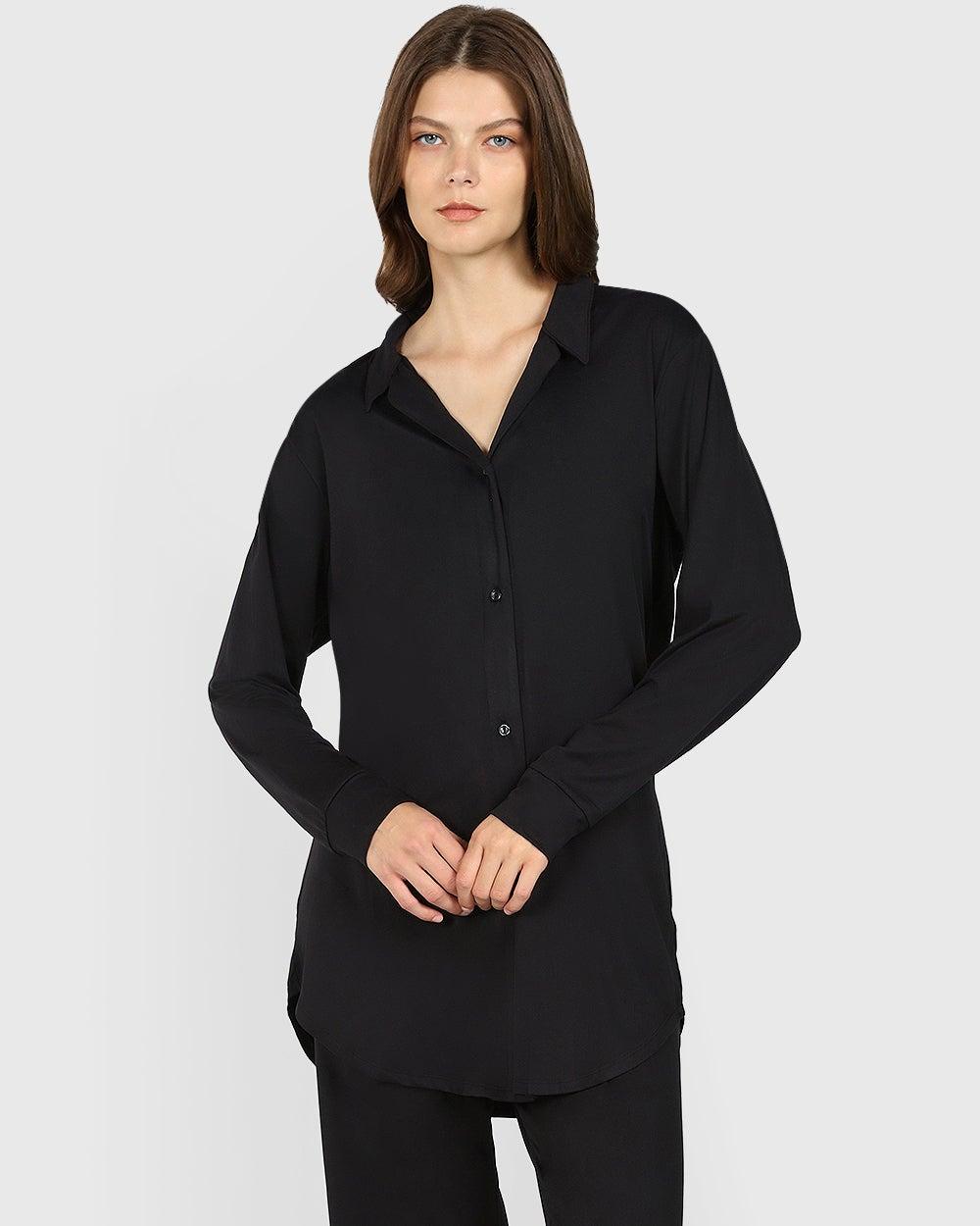 La Senza Casual Lounge Long Sleeve Sleepshirt - Image 1