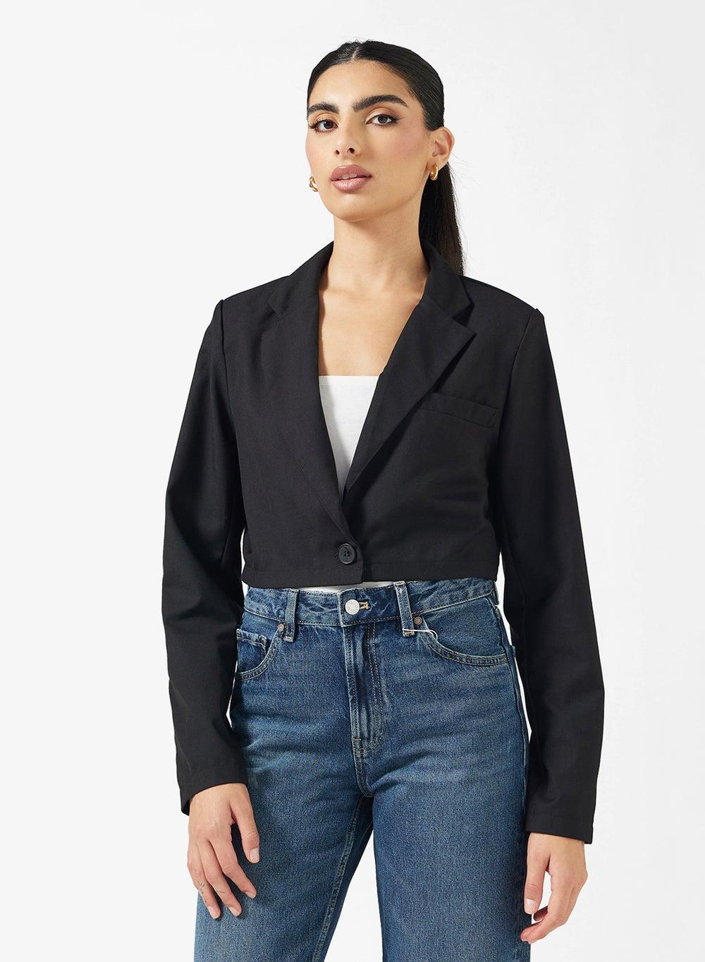 Cropped Blazer for Women - Image 1