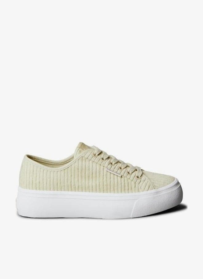 Casual Low Top Sneakers with Platform Sole - Image 1