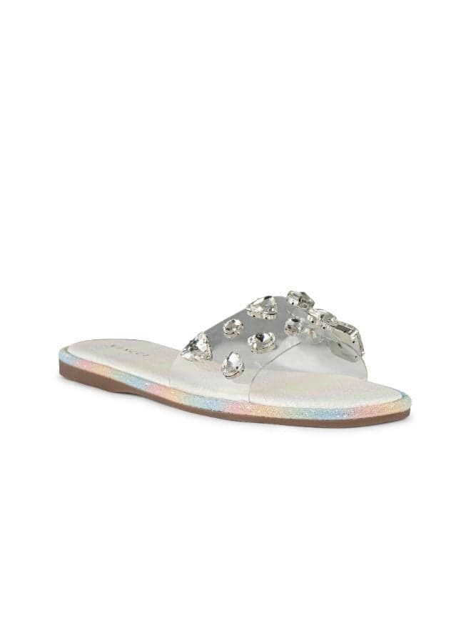 Studded Strap Flat Sandals - Image 1