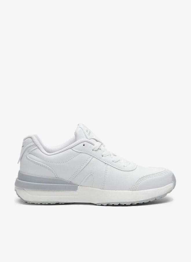 Women’s White Sleek Casual Sneakers for Daily Wear - Image 1